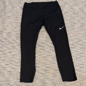 Nike Dri-FIT Black Mesh Panel Leggings | Size Small